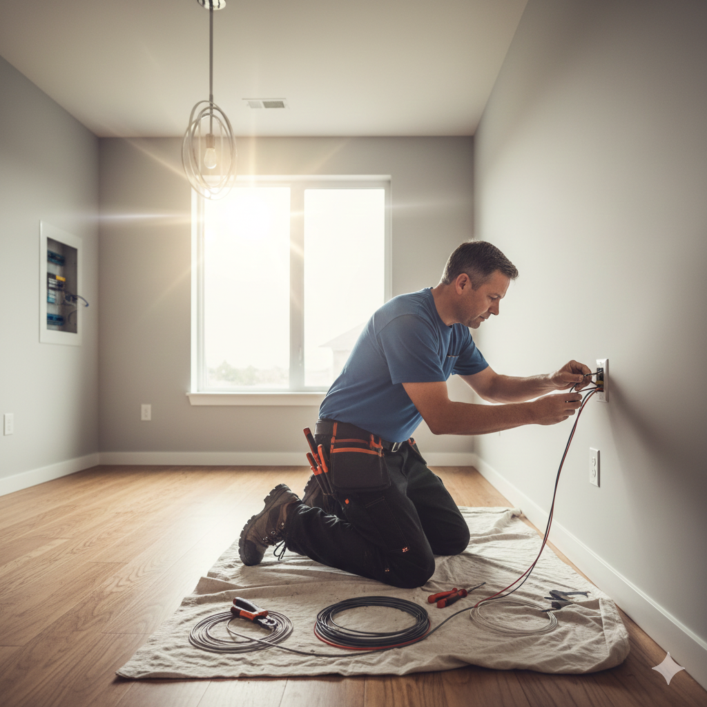 entreprise-travaux-intérieurs-haute-normandie électricité